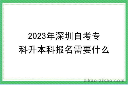 2023年深圳自考专科升本科报名需要什么条件？难度怎么样？