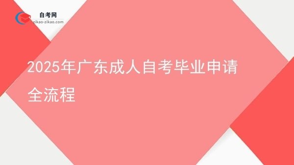 2025年广东成人自考毕业申请全流程图片